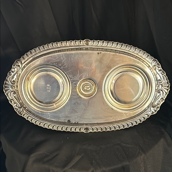 Vintage Sheridan FPS Silver & Glass Jelly & Condiment Set (w spoons) - Picture 4 of 12